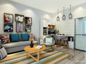 客餐廳裝修效果圖 新實用主義家具效果圖g24505 尚品宅配