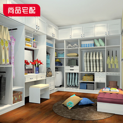 尚品宅配 整體衣柜衣帽間定制簡(jiǎn)約現(xiàn)代走入式收納衣柜定做 預(yù)付金